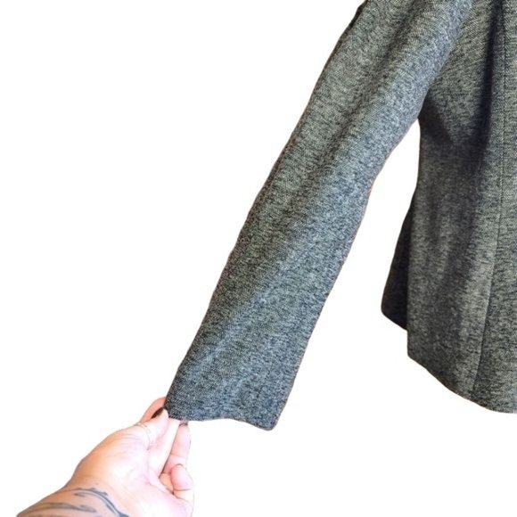 LE SUIT ESSENTIALS Gray Black Tweed Career Suit Jacket Blazer - Women's 12 - Picture 7 of 11